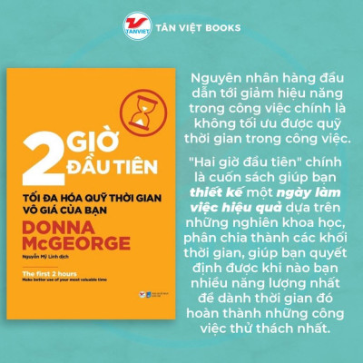 Sách - 2 Giờ Đầu Tiên - Tối Đa Hóa Quỹ Thời Gian Vô Giá Của Bạn - Tân Việt Books