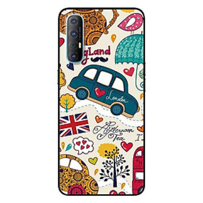 Ốp lưng dành cho Oppo Reno 3 Pro mẫu Họa Tiết England