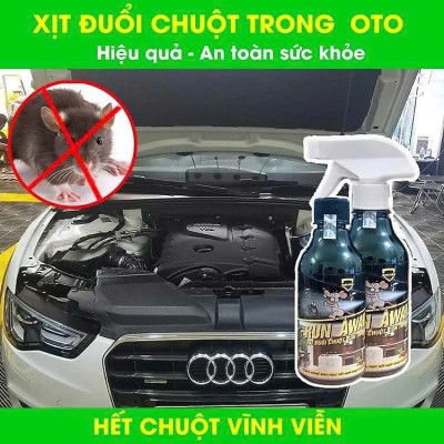 Chai Xịt Đuổi Chuột, Muỗi Thảo Mộc Run Away Chai 300ml Không Mùi, An Toàn Đuổi Chuột, Gián, Côn Trùng Hiệu Quả Xua Đuổi Chuột, Gián, Côn Trùng ... Chỉ Sau 1 Lần Xịt 