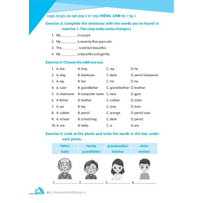 Sách - Global Success Luyện Chuyên Sâu Ngữ Pháp Và Từ Vựng Tiếng Anh Lớp 3 - Tập 2 - Minh Thắng