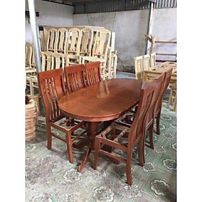 Bộ Bàn Ăn 6 Ghế Gỗ Sồi Nga Sang Trọng Rẻ Nhất