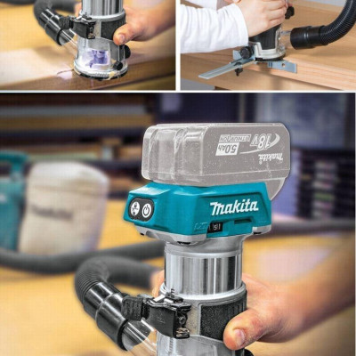 MÁY ĐÁNH CẠNH DÙNG PIN (BL)(18V)  1/4". 3/8" MAKITA DRT50RFX8 (01 SẠC 01 PIN 3.0 AH) - HÀNG CHÍNH HÃNG