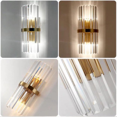 Đèn tường Ca Sỹ Pha Lê cao cấp, đèn dán tường phale, đèn trang trí, đèn decor DT