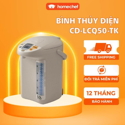 Bình thủy điện Zojirushi 5L CD-LCQ50-TK, công suất 800W, sản xuất tại Nhật, bảo hành 1 năm | HÀNG CHÍNH HÃNG