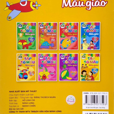 Dành Cho Trẻ Mầm Non - Tập Tô Màu Mẫu Giáo - Giao Thông (2022)