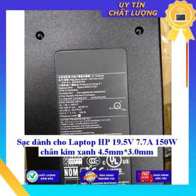 Sạc dùng cho Laptop HP 19.5V 7.7A 150W chân kim xanh 4.5mm*3.0mm - Hàng Nhập Khẩu New Seal