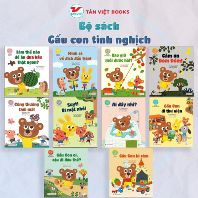 Sách - Gấu Con Tinh Nghịch - Chọn Lẻ Nhiều Chủ Đề - Nam Mi-young & Kim-Huyn - Tân Việt Books