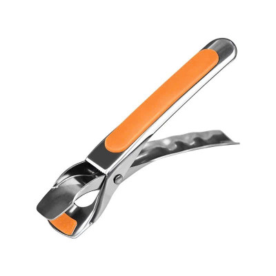 Dụng cụ kẹp gắp đồ nóng inox 304 với mút silicon chống trơn trượt MÀU CAM