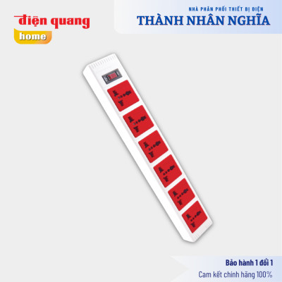 Ổ cắm Điện Quang ECO ĐQ ESK 63ECO ( 6 lỗ 3 chấu )