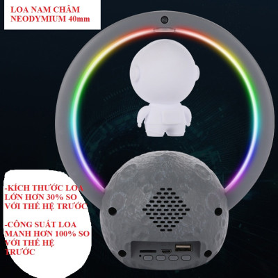 Đèn phi hành gia ,kết nối không dây loa bluetooth, USB âm thanh trầm sống động ( Hàng nhập khẩu)