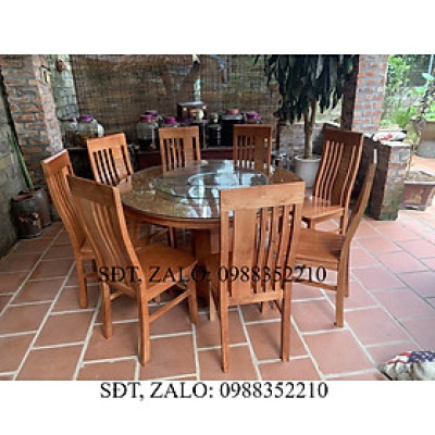 Bàn ăn tròn 8 ghế