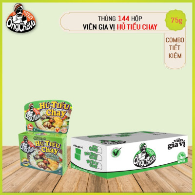 Thùng Viên Gia Vị Hủ Tiếu Chay 75g Ông Chà Và 144 Hộp Thơm Ngon Tiện Lợi Siêu Tiết Kiệm Cho Quán Ăn Và Nhà Hàng