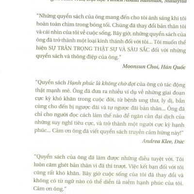 Hạnh Phúc Là Không Chờ Đợi (Tái Bản 2020)