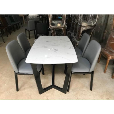 bộ bàn ăn 4 ghế grace bàn 1m2x80