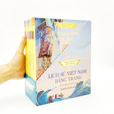 Boxset Lịch Sử Việt Nam Bằng Tranh - Bản Màu - Bìa Cứng (Hộp 8 Cuốn)