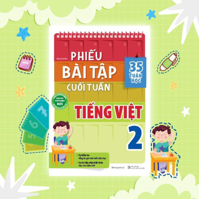 Sách - Phiếu Bài Tập Cuối Tuần Tiếng Việt Lớp 2 - Megabook
