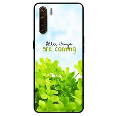 Ốp lưng dành cho Oppo Reno 3 - A91 mẫu Cỏ Xanh Và Chữ