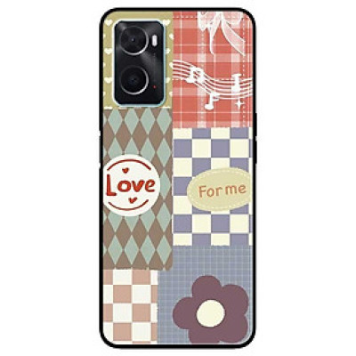 Ốp lưng dành cho Oppo A16K - Oppo A36 / A76 - Oppo Reno 7z 5G - Ô Vuông Love