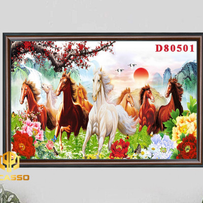 Tranh kính cường lực Bát mã tung hoành D805 35 (được chọn mẫu)