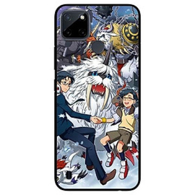 Ốp lưng dành cho Realme C21Y - C25Y mẫu Hai Cậu Bé Và Pet