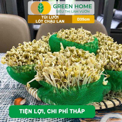 Bộ 10 Lưới Lót Chậu Lan GreenHome, D35cm, Lót Đáy Chậu, Ngăn Rơi Vãi Giá Thể, Phân Bón, Độ Bền Cao, Dễ Sử Dụng