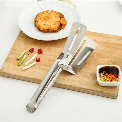 Xẻng, kẹp gắp lật thức ăn bằng INOX 304 hàng cao cấp tặng kèm móc treo dán tường