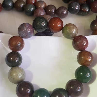 Vòng Tay phong thủy Nam đá Casidon tự nhiên Màu mới 14mm 14 hạt bóng rất đẹp Vòng đa sắc màu đẹp lạ mới sang rẻ đẹp Hợp Nam tất cả các mệnh đeo mệnh Thổ, mệnh Kim, mệnh Thủy và mệnh Mộc ạ