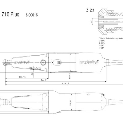 Máy Mài Khuôn Metabo GE 710 PLUS