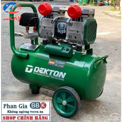 Máy Nén Khí Không Dầu Dekton, Thể Tích 30L ( DK-AC3930 )  2.0HP, Bảo hành máy 1 năm, 100% Dây đồng