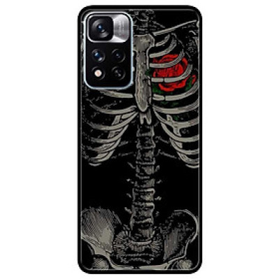 Ốp lưng dành cho Xiaomi Redmi Note 11 Pro 5G ( Bản Nội Địa ) - Hoa Hồng Đỏ Xương