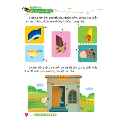 Sách - 500 Trò Chơi Rèn Luyện IQ Cho Trẻ 4 - 10 Tuổi - Khả Năng Tư Duy - Minh Thắng