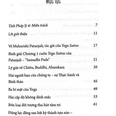 Lối Vào Kinh Yoga Sutras Của Patanjali - Một Bình Giải Về Chương “Samadhi Pada”