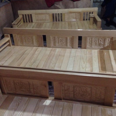 GIƯỜNG GHẾ GẤP 1m6 GỖ XOAN ĐÀO HÀNG DÀY CHẮC