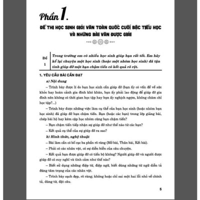 Đề thi học sinh giỏi văn toàn quốc và những bài được giải bậc tiểu học (dùng chung các bộ sgk hiện hành) - HA