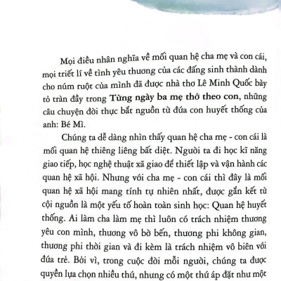 Từng Ngày Ba Mẹ Thở Theo Con
