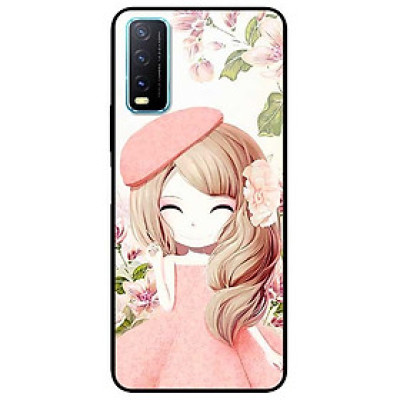 Ốp lưng dành cho Vivo Y20 - Y20s - Y12s mẫu Anime Cô Gái Váy Bông