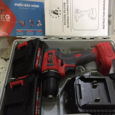 MÁY KHOAN BẮT VÍT DÙNG PIN 21V FEG EG-21DA - HÀNG CHÍNH HÃNG