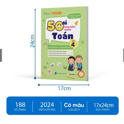 Sách - Combo 250 Bài Toán Chọn Lọc Và 50 Đề Tăng Điểm Nhanh Toán - Tiếng Việt - Tiếng Anh Lớp 5 - TKBooks