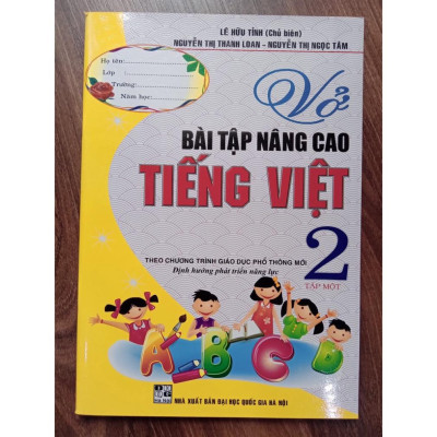 ` Sách - Combo Vở bài tập nâng cao Tiếng Việt 2 (Tập 1 +Tập 2) - Định hướng phát triển năng lực