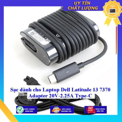 Sạc dùng cho Laptop Dell Latitude 13 7370 Adapter 20V-2.25A Type-C - Hàng Nhập Khẩu New Seal