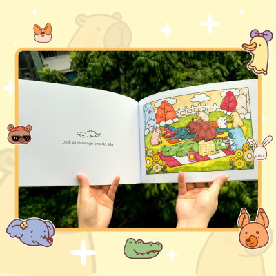 Sách Tô Màu - Capy Và Những Người Bạn - Megabook