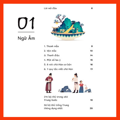 Combo- Sách Sổ Tay Bắt Đầu Tiếng Trung 3 Trong 1 Biết Giao Tiếp Ngay Sau Khi Học- và vở tập viết Tiếng trung 16 trang