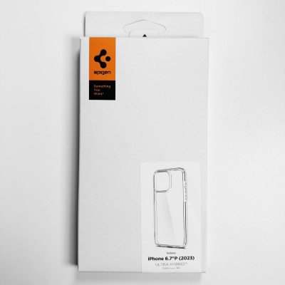 Ốp Lưng dành cho iPhone 15 Pro Max Spigen Ultra Hybrid Crystal Clear Case - Hàng Chính Hãng