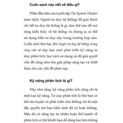 Rèn Luyện Tư Duy Hệ Thống Trong Công Việc
