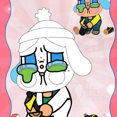 Combo Bé Tô Màu Cry Baby - Đáng Yêu + Vui Đùa Với Các Bạn (Bộ 2 Cuốn) - HA