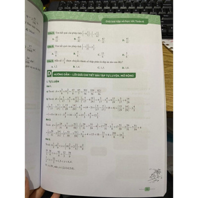 Sách - Giải bài tập và học tốt toán 6 tập 2 - theo sách giáo khoa Chân trời sáng tạo - MGB