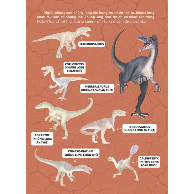 Sách - Sticker Khủng Long Phát Triển Trí Thông Minh Cho Trẻ - Tập 2 - 8 Trang Sticker - Minh Thắng