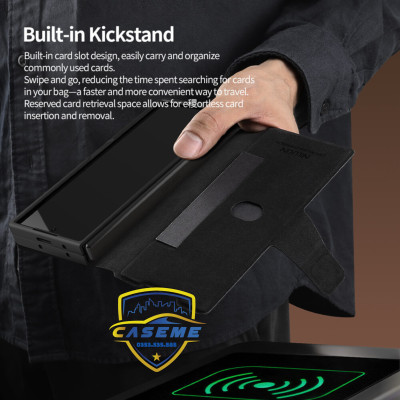 Bao Da Nillkin Aoge Leather Case Chính Hãng Cho Samsung Galaxy Z Fold7 – Sang Trọng, Siêu Bền, Bảo Vệ Toàn Diện - Hàng Chính Hãng