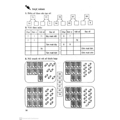 Sách - Học Và Hành Toán Lớp 1 - Tập 2 - Theo Chương Trình Tiểu Học Mới Định Hướng Phát Triển Năng Lực - Hồng Ân