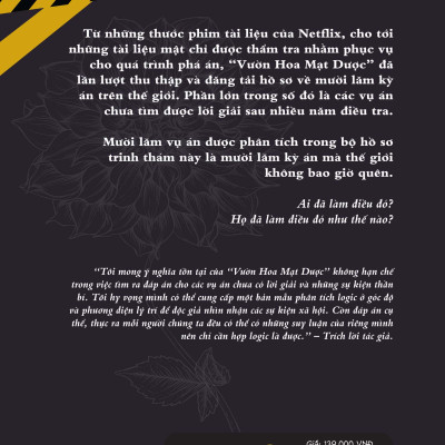 Cuốn Truyện Trinh Thám Nổi Tiếng: Vườn Hoa Mạt Dược Ký Sự ( Hà Mạt Bì )